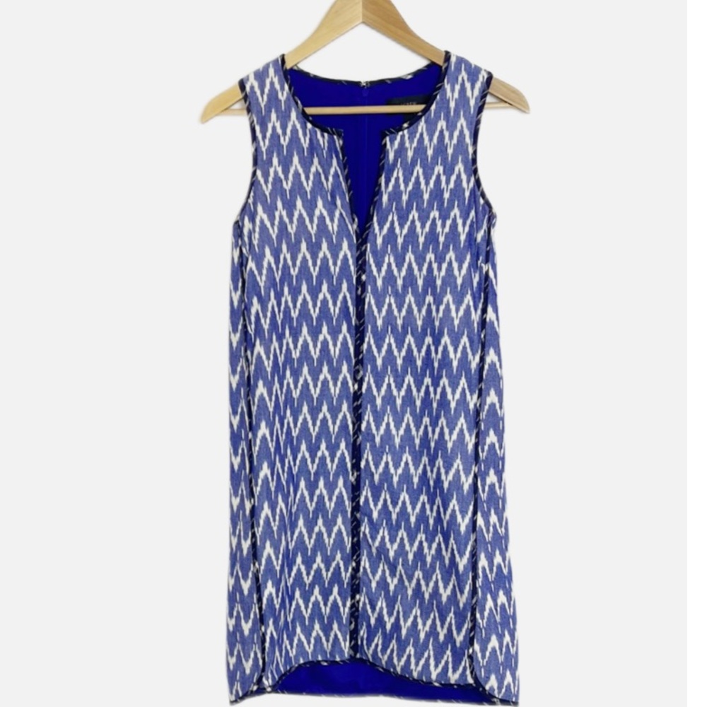 J Crew Ikat print sheath dress 0